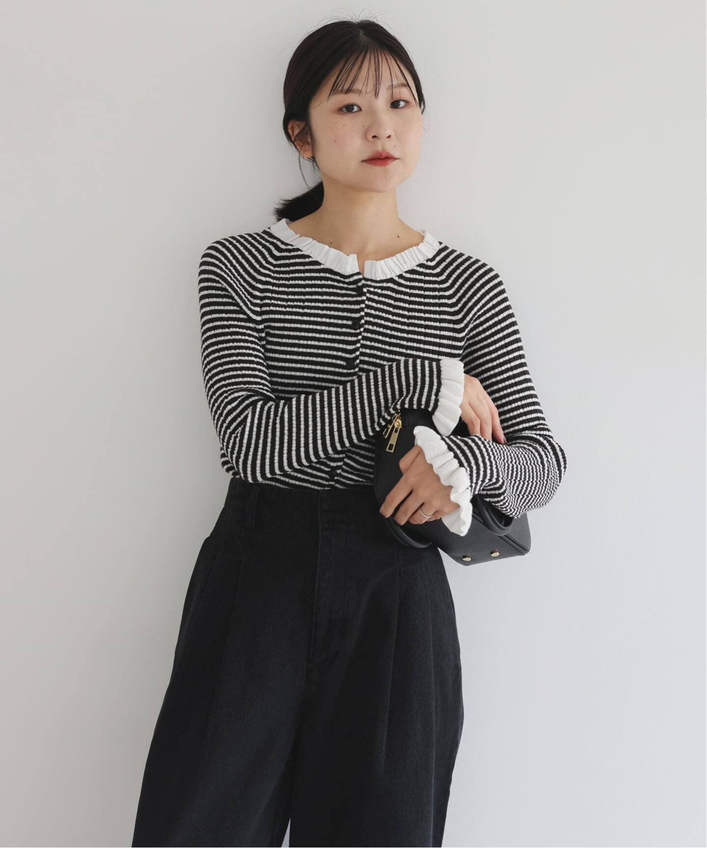 SLOBE IENA｜《追加2》tyn.TGOR/トゴール フリルカーディガン J0102