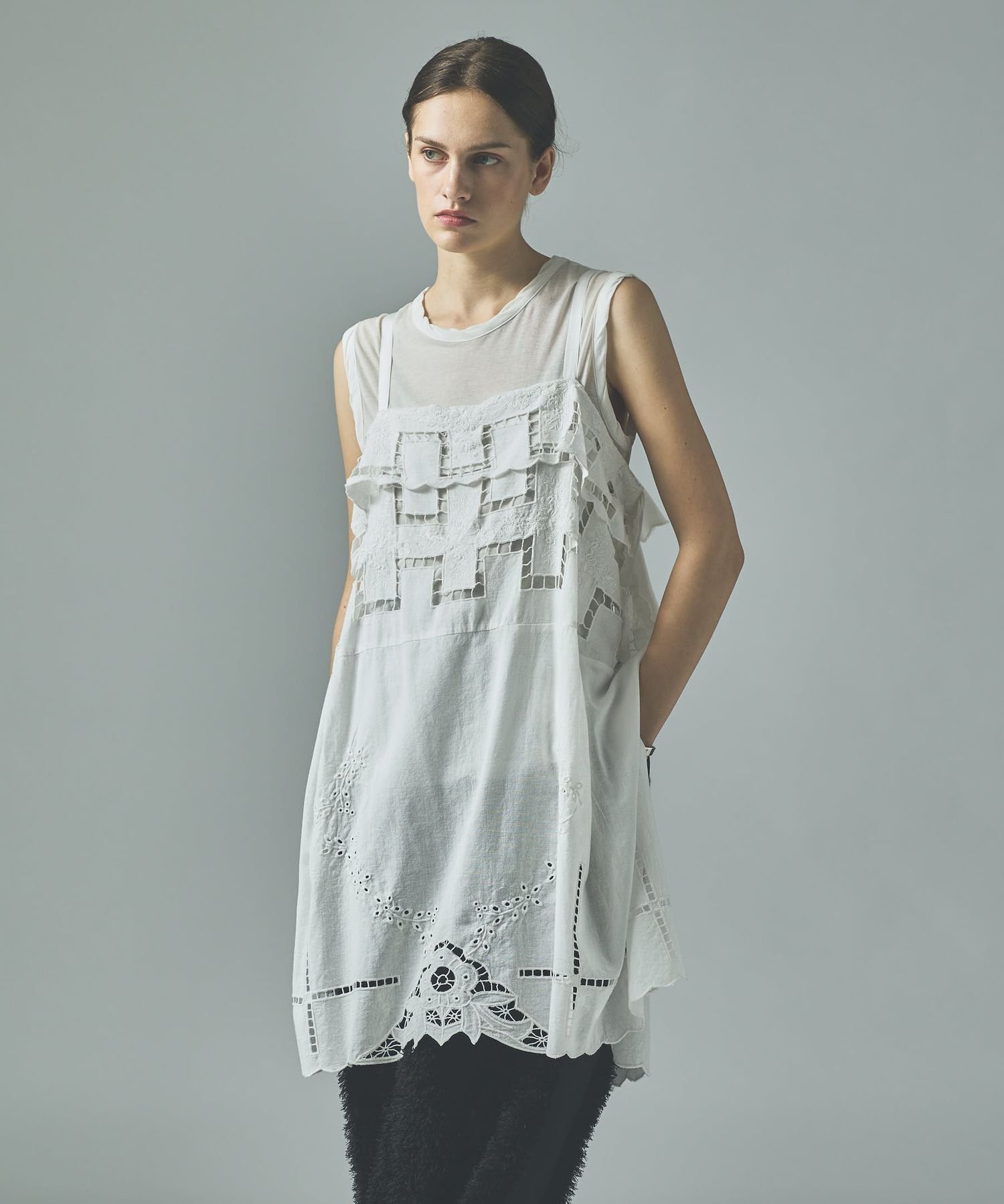 Curensology｜カットワーククロスブラウス | Rakuten Fashion(楽天