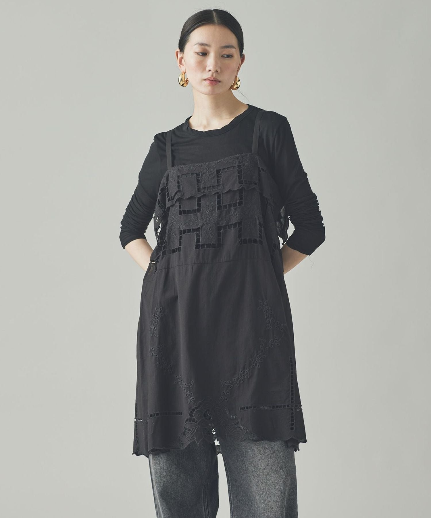 Curensology｜カットワーククロスブラウス | Rakuten Fashion(楽天