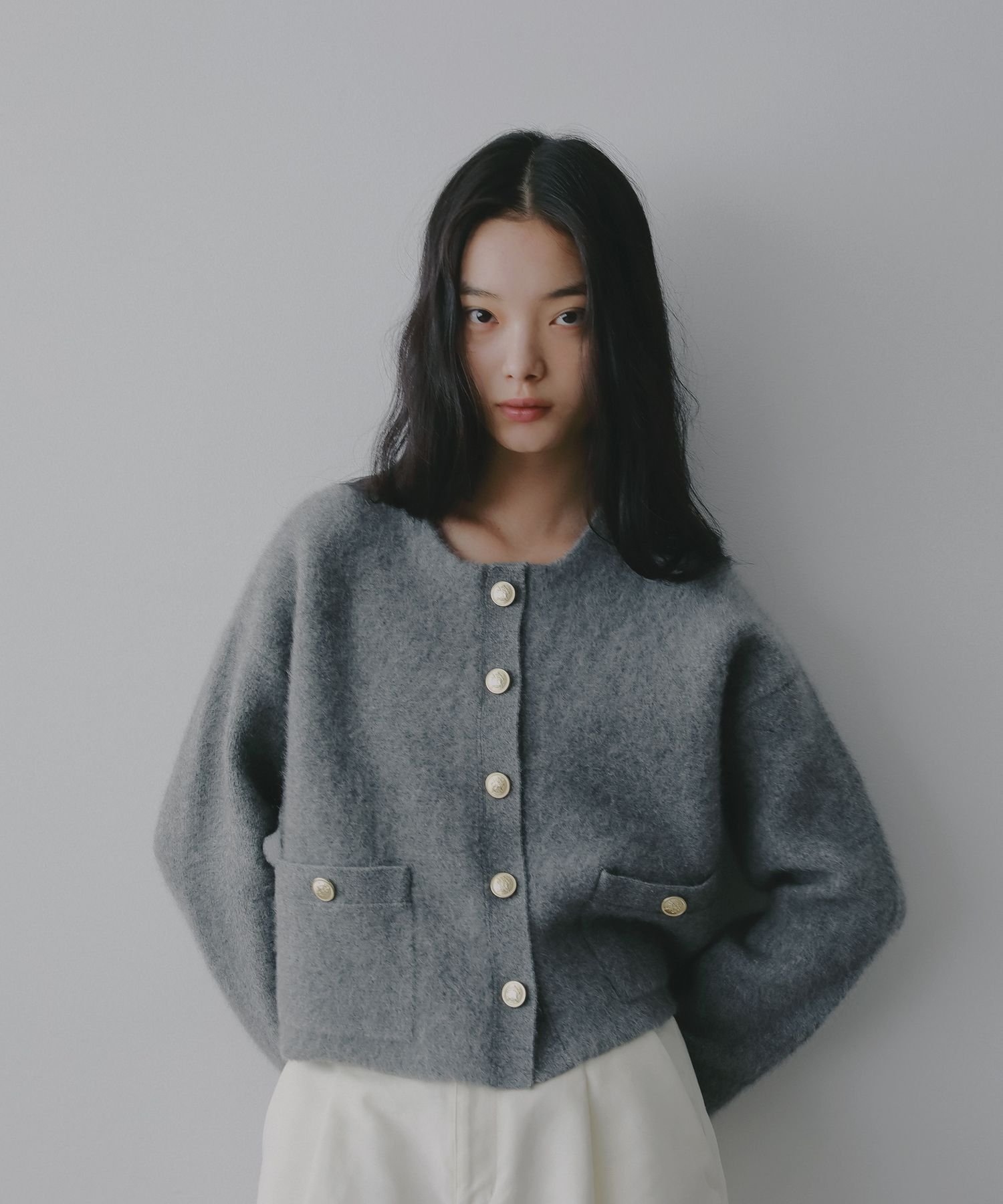 A part by｜CNラクーンコンキンボタンカーディガン | Rakuten Fashion