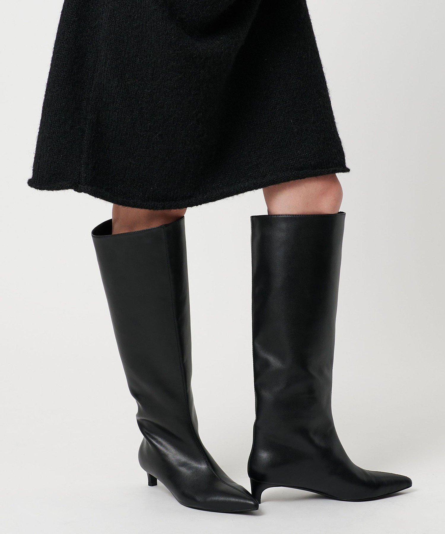 美品［Odette e Odile］ポインテッドストレッチロングブーツ/22.5 UNITED ARROWS｜<MARW UNITED ARROWS+ODETTE E ODILE>ポインテッド