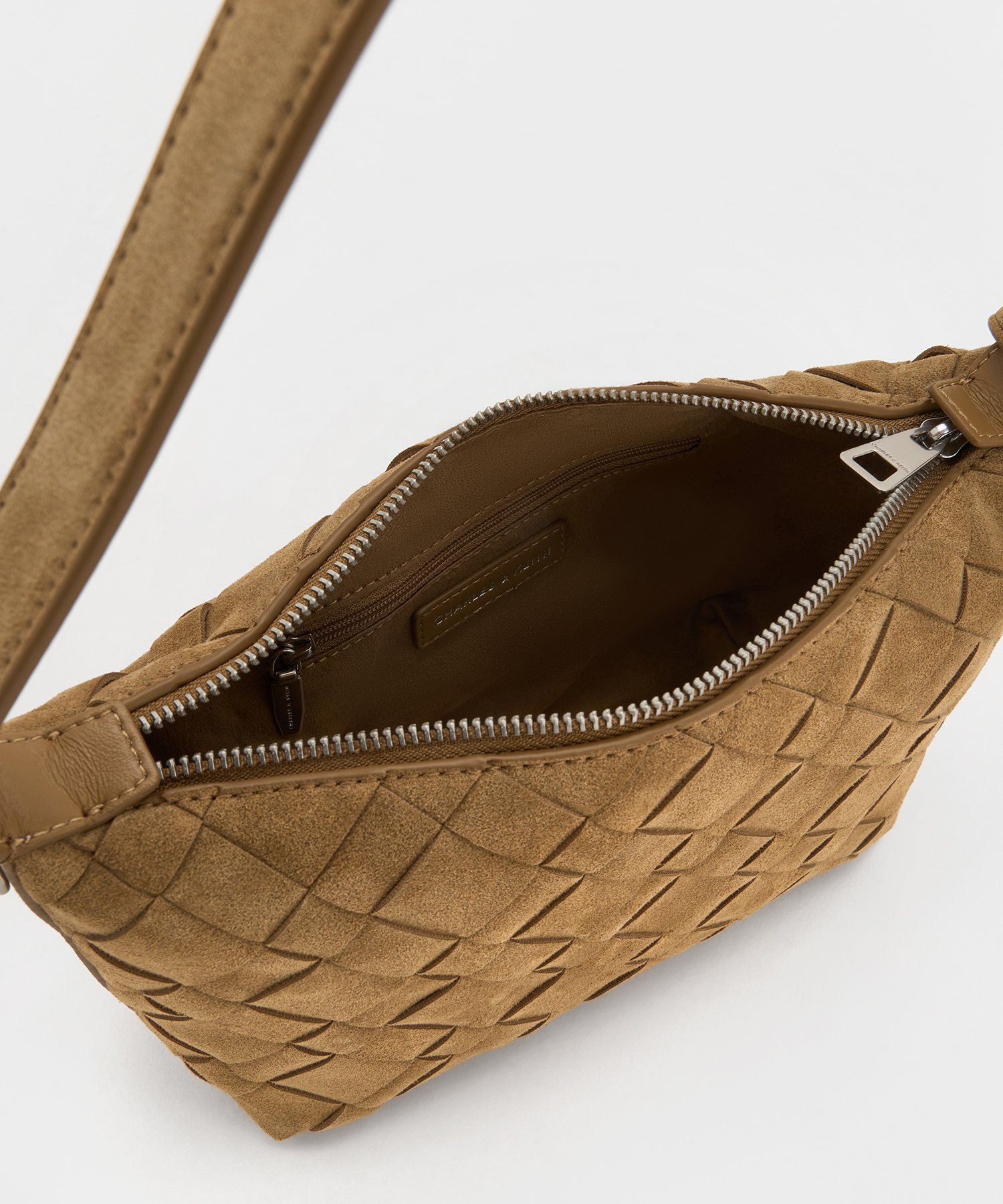 CHARLES & KEITH｜Ivette イヴェット スエードウーブンショルダー