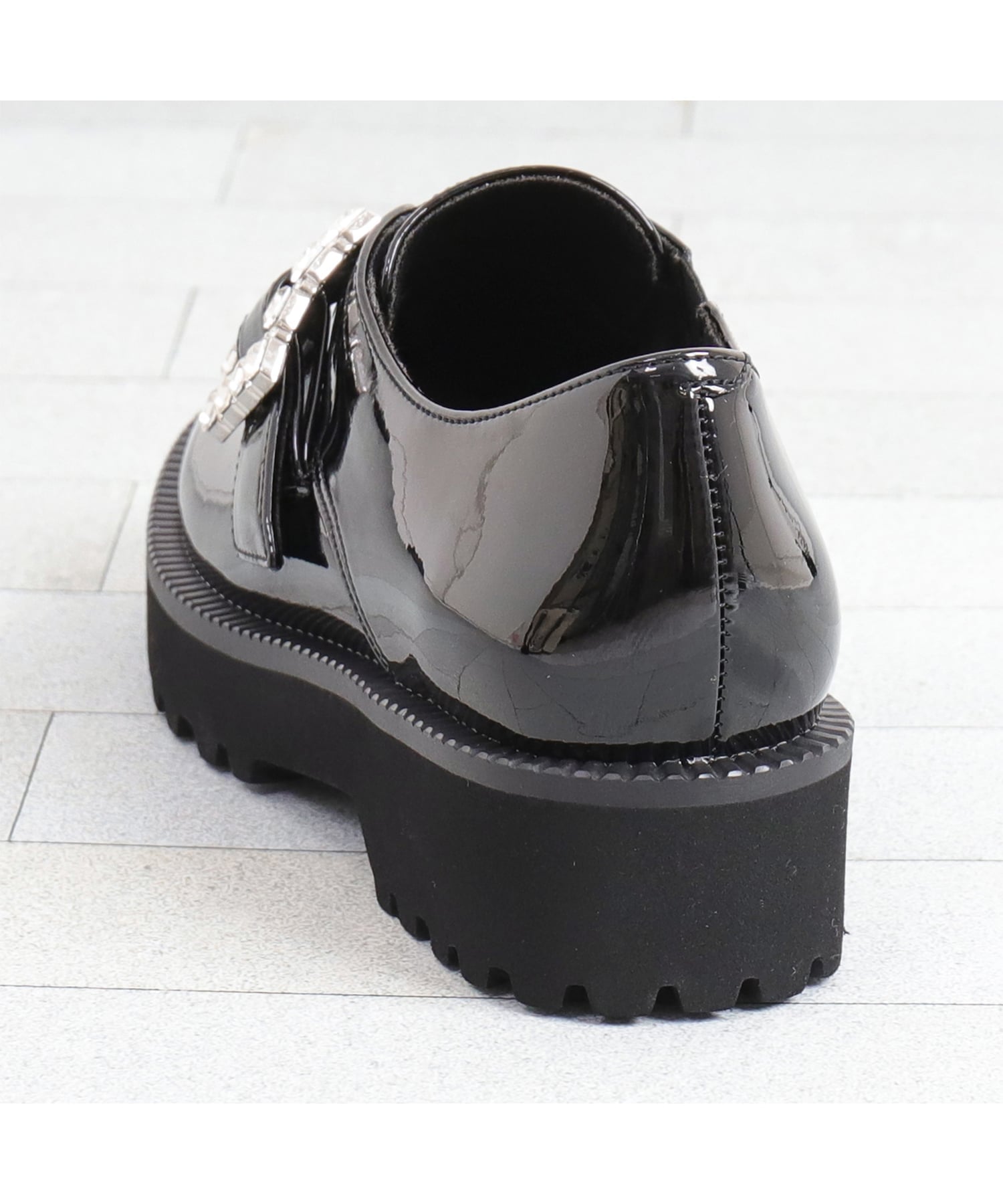 artemis by DIANA｜厚底ビジューバックルローファー | Rakuten Fashion