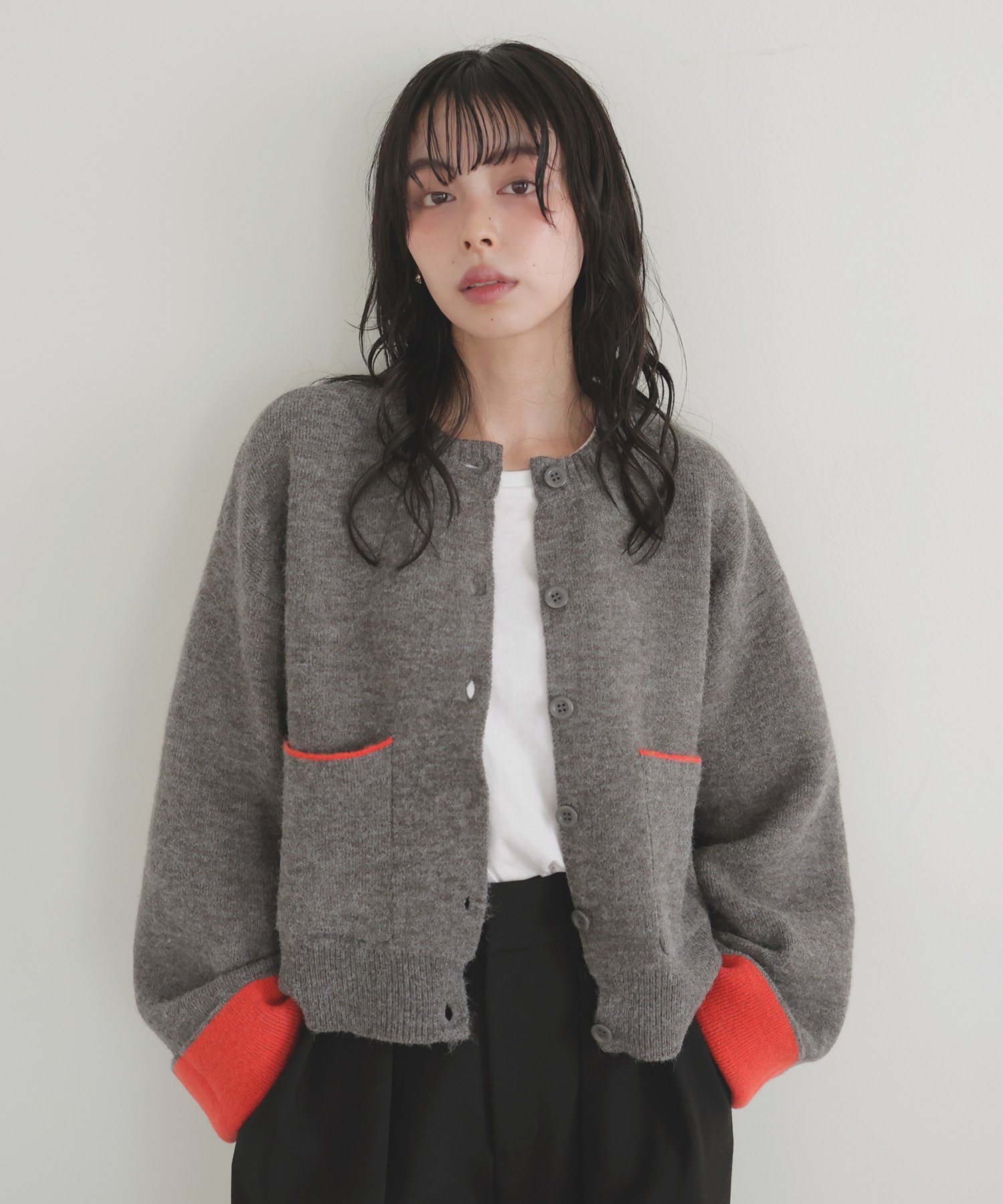 楽天市場】グレー カーディガン（ニット・セーター｜トップス