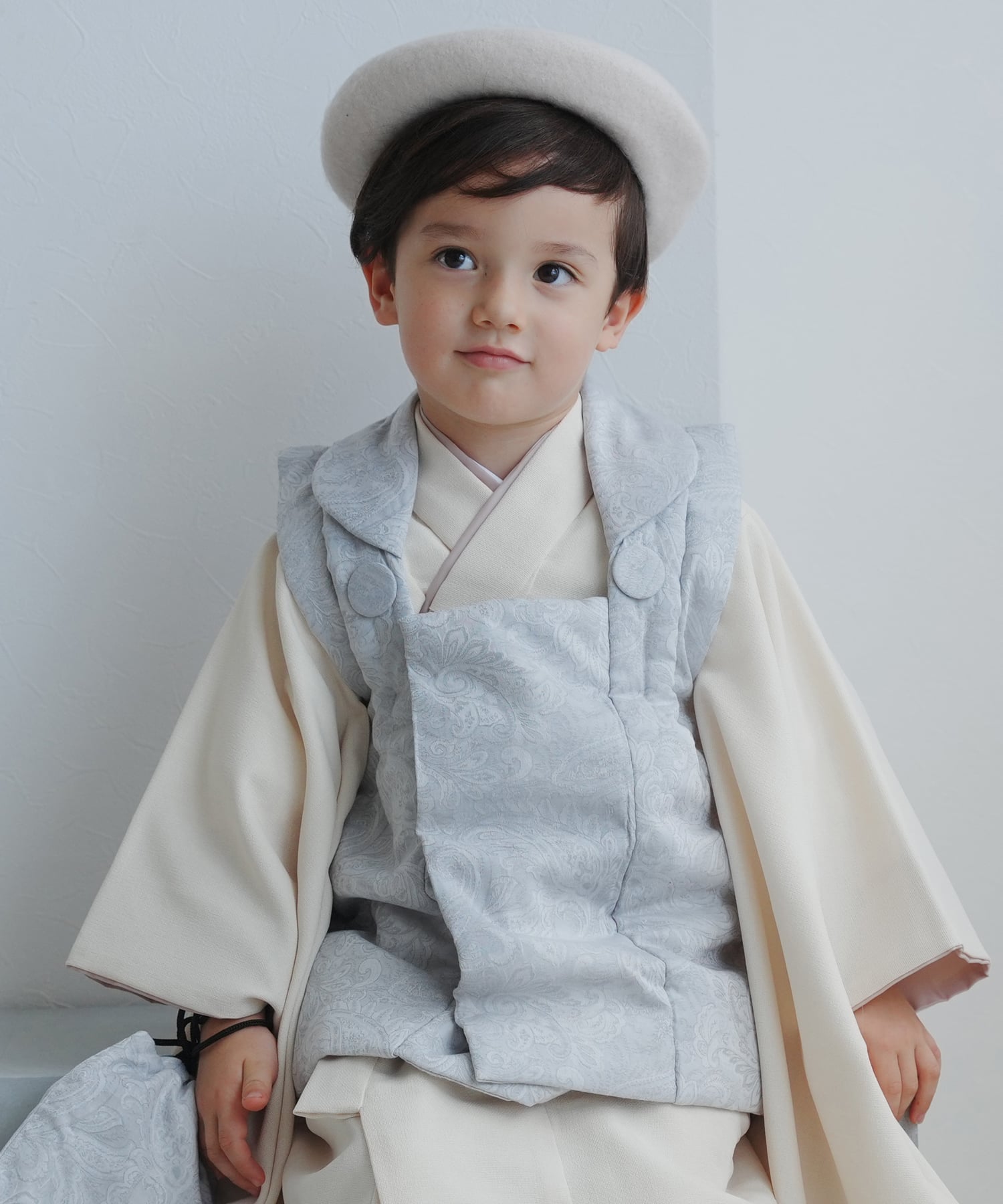 utatane｜ひよこ商店 七五三 3歳 被布コート 着物 セット 男の子 三歳