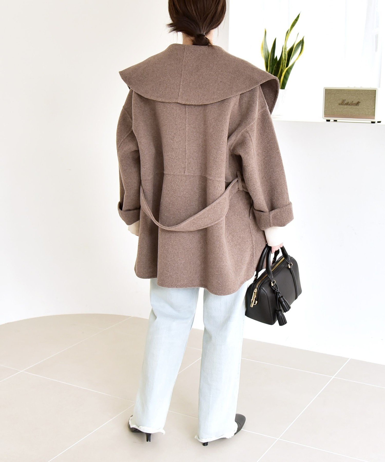 SHIPS｜quaranciel: リバー ケープ ショート コート 25AW | Rakuten