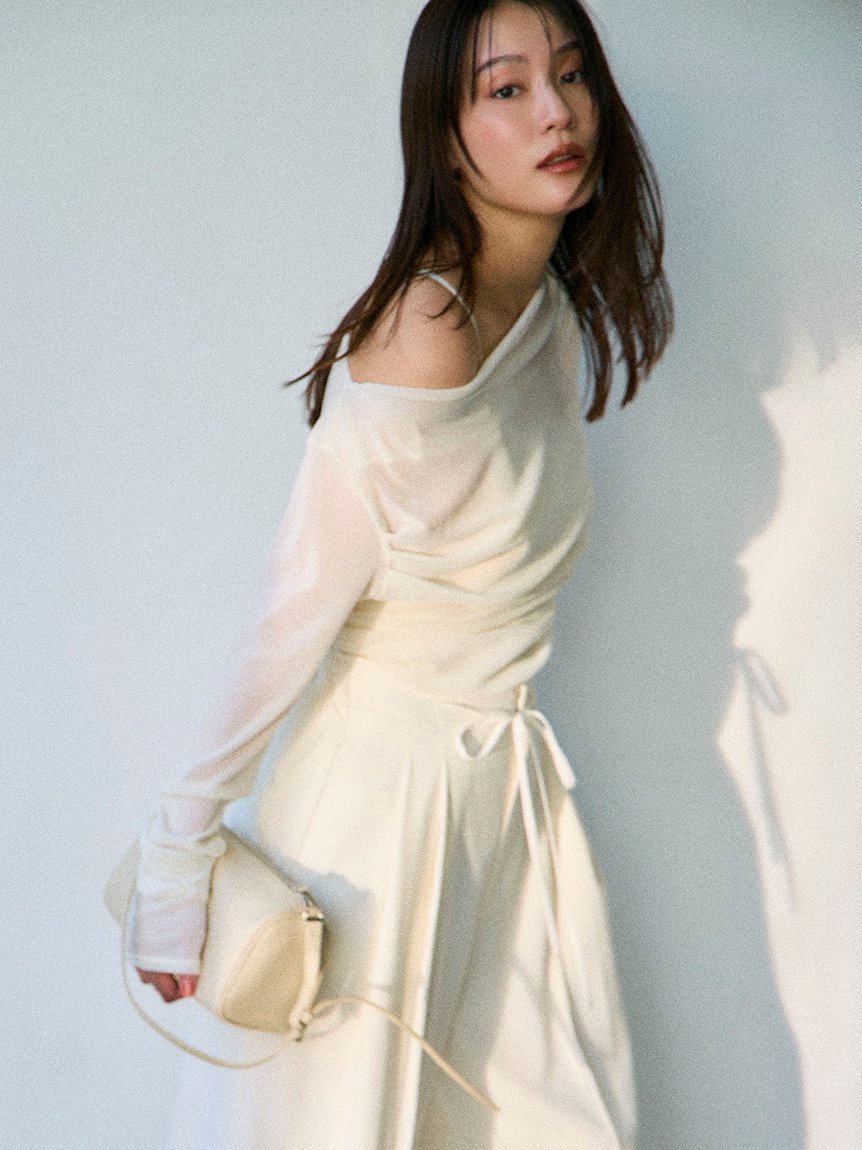 FRAY I.D｜デコルテタックフロッキーチュールトップス | Rakuten