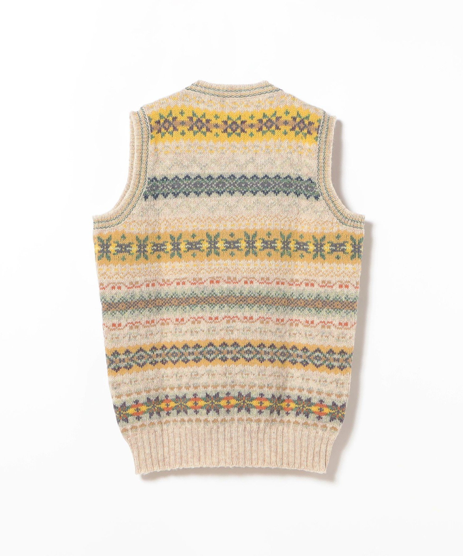 BEAMS MEN｜JAMIESON`S / 別注 Fairsile V-Neck Knit Vest | Rakuten