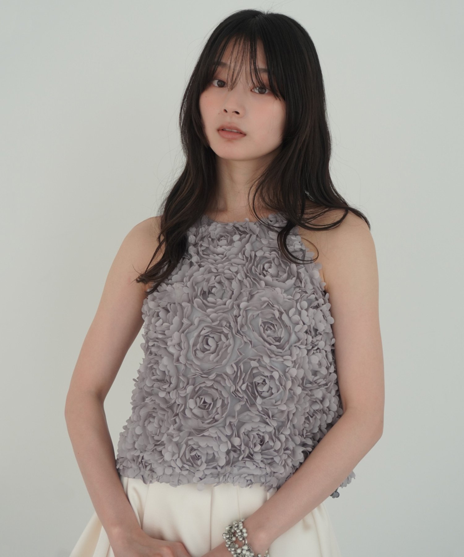 EIMY ISTOIRE｜ボリュームフラワーモチーフアメスリトップス | Rakuten