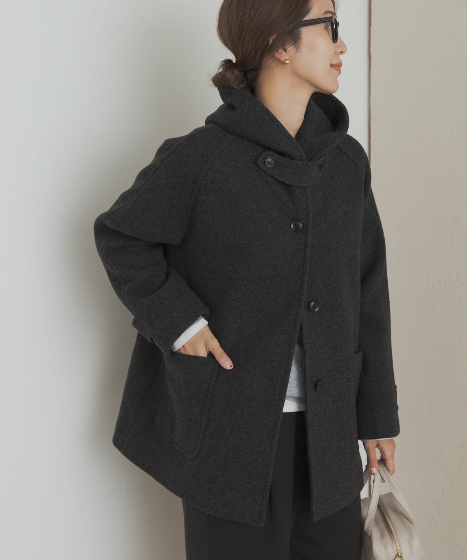 URBAN RESEARCH DOORS｜エアリーウールフードコート | Rakuten Fashion