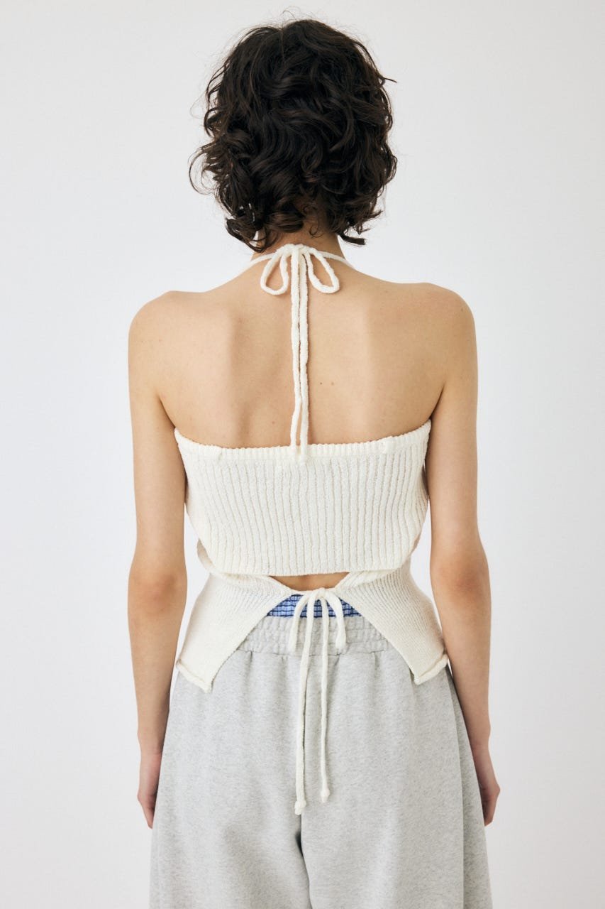 moussy FRONT BUTTON ニットキャミ ネット完売 moussy FRONT BUTTON