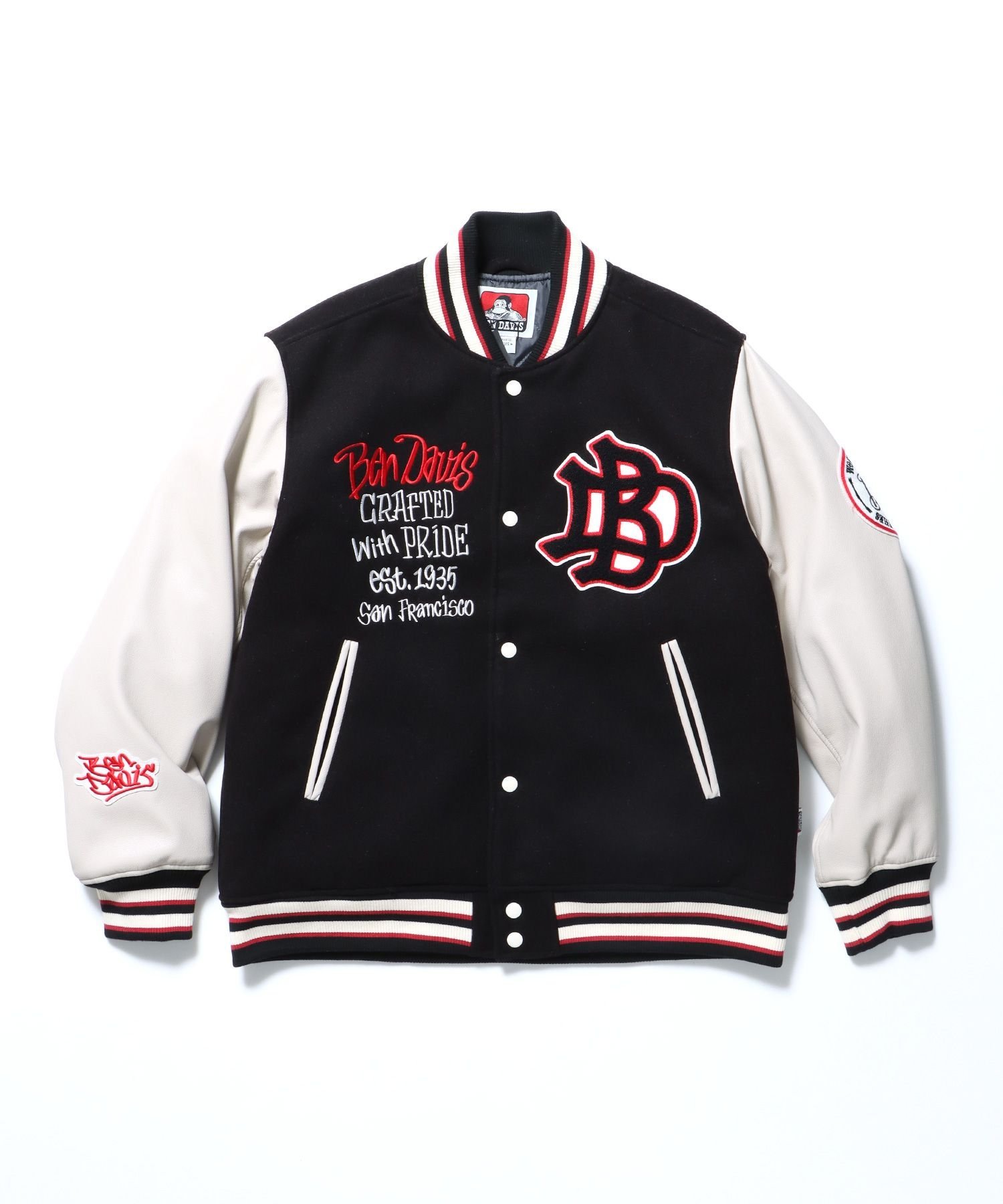 NAVAL｜【BEN DAVIS(ベンデイビス)】BD STADIUM JACKET / 刺繍