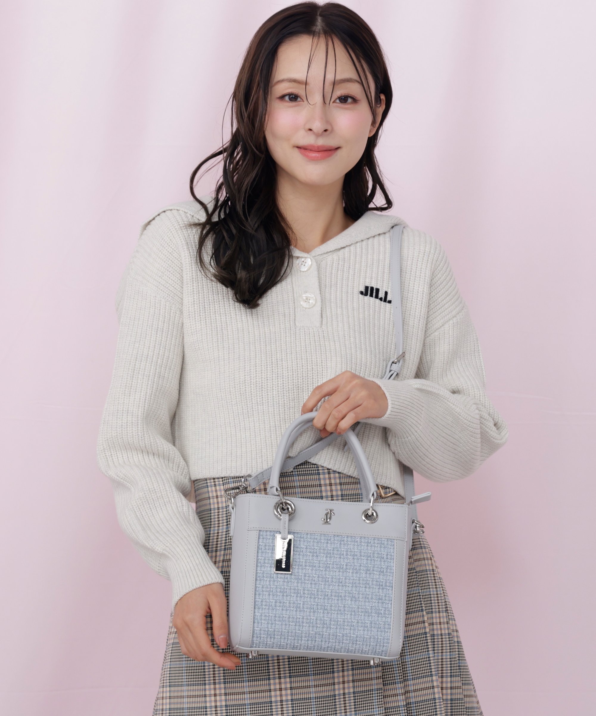 JILL by JILL STUART｜クロスJツイードトートバッグ | Rakuten Fashion