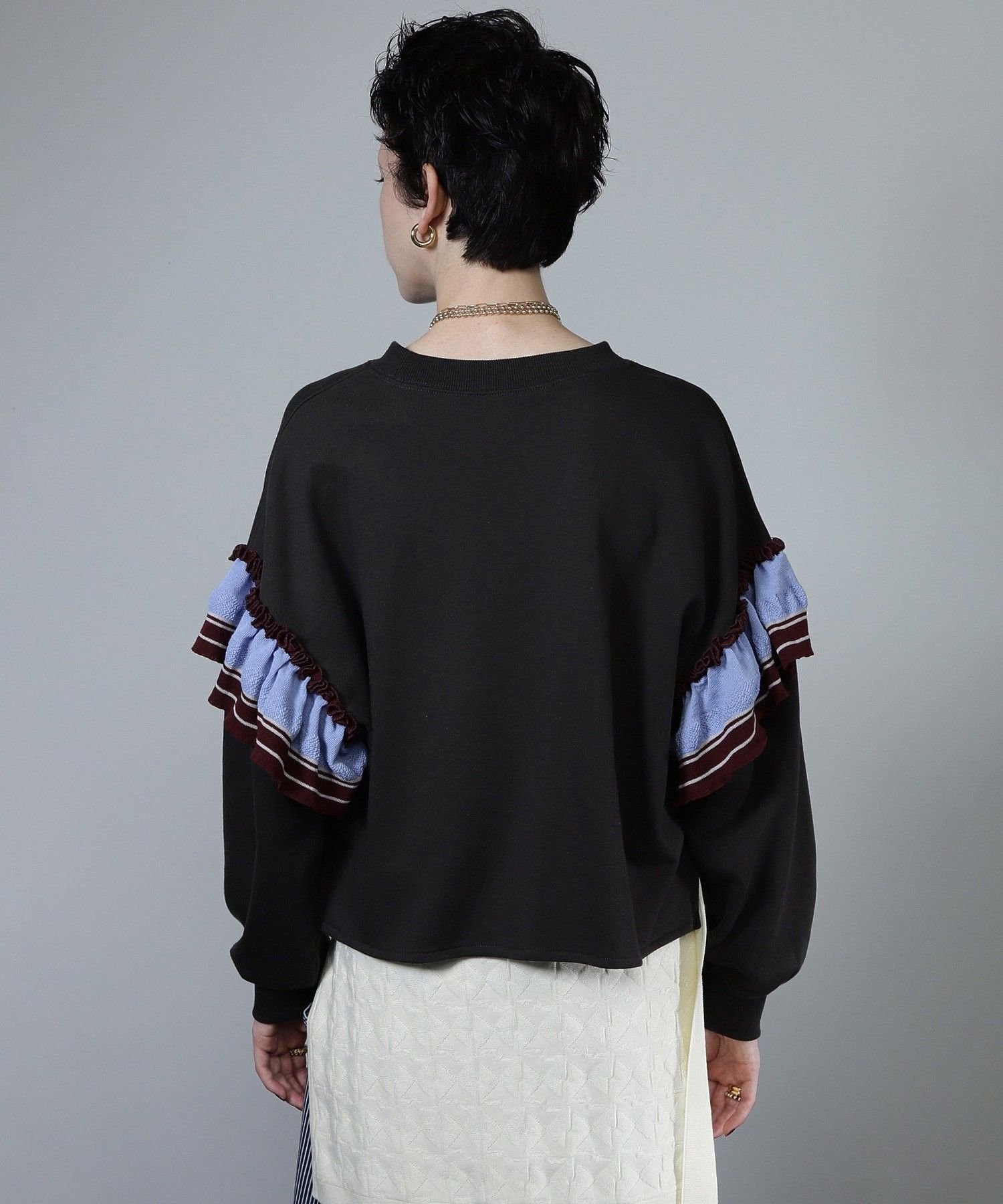 ROSE BUD｜フリルドッキングプルオーバー | Rakuten Fashion(楽天