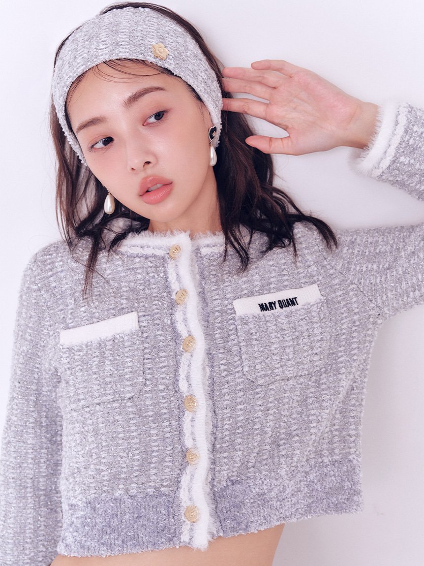 LILY BROWN｜【LILY BROWN×MARY QUANT】ツイードニットジャケット