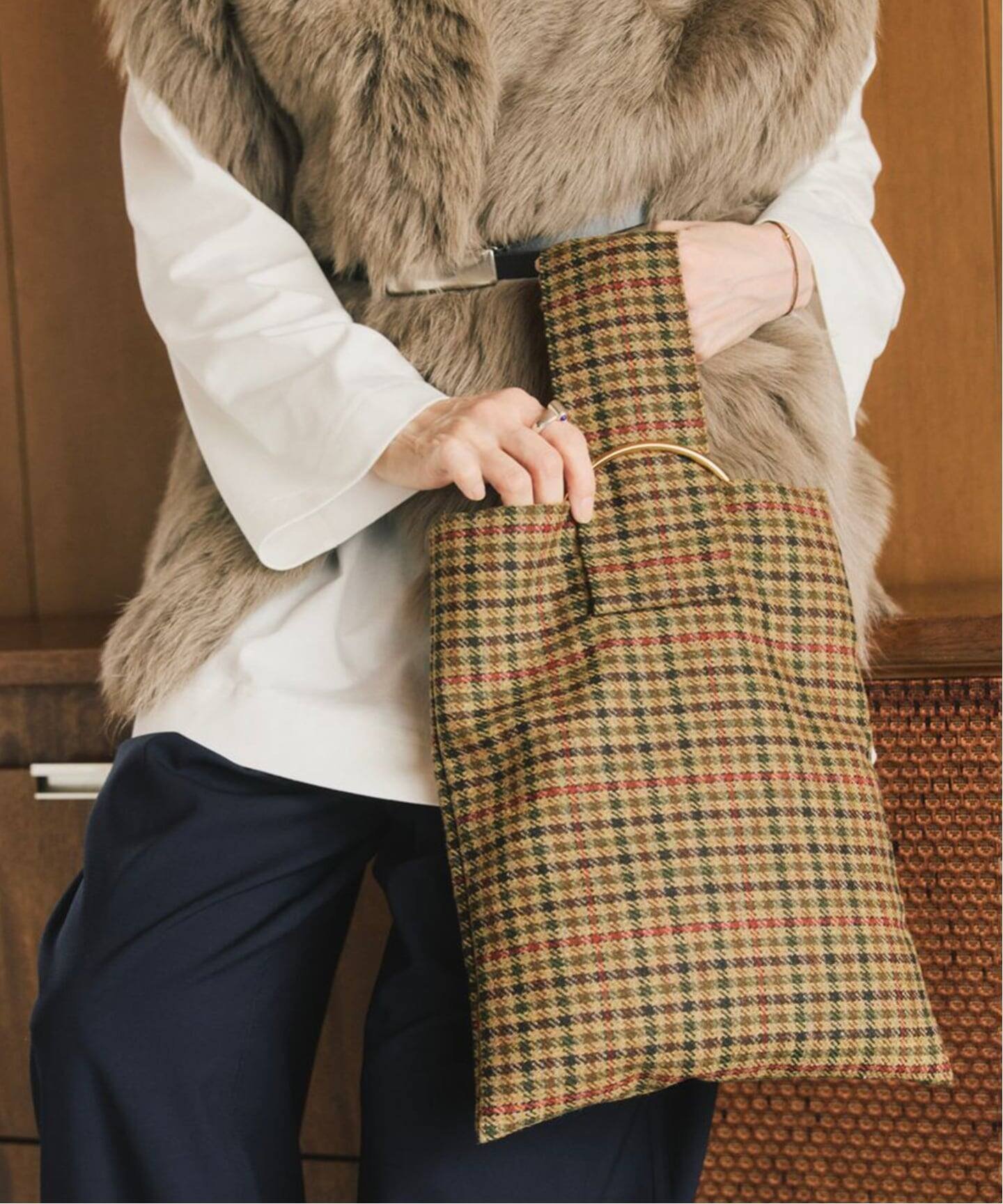 VERMEIL par iena｜LERET.H ルレアッシュ 別注サック・カレ チェック