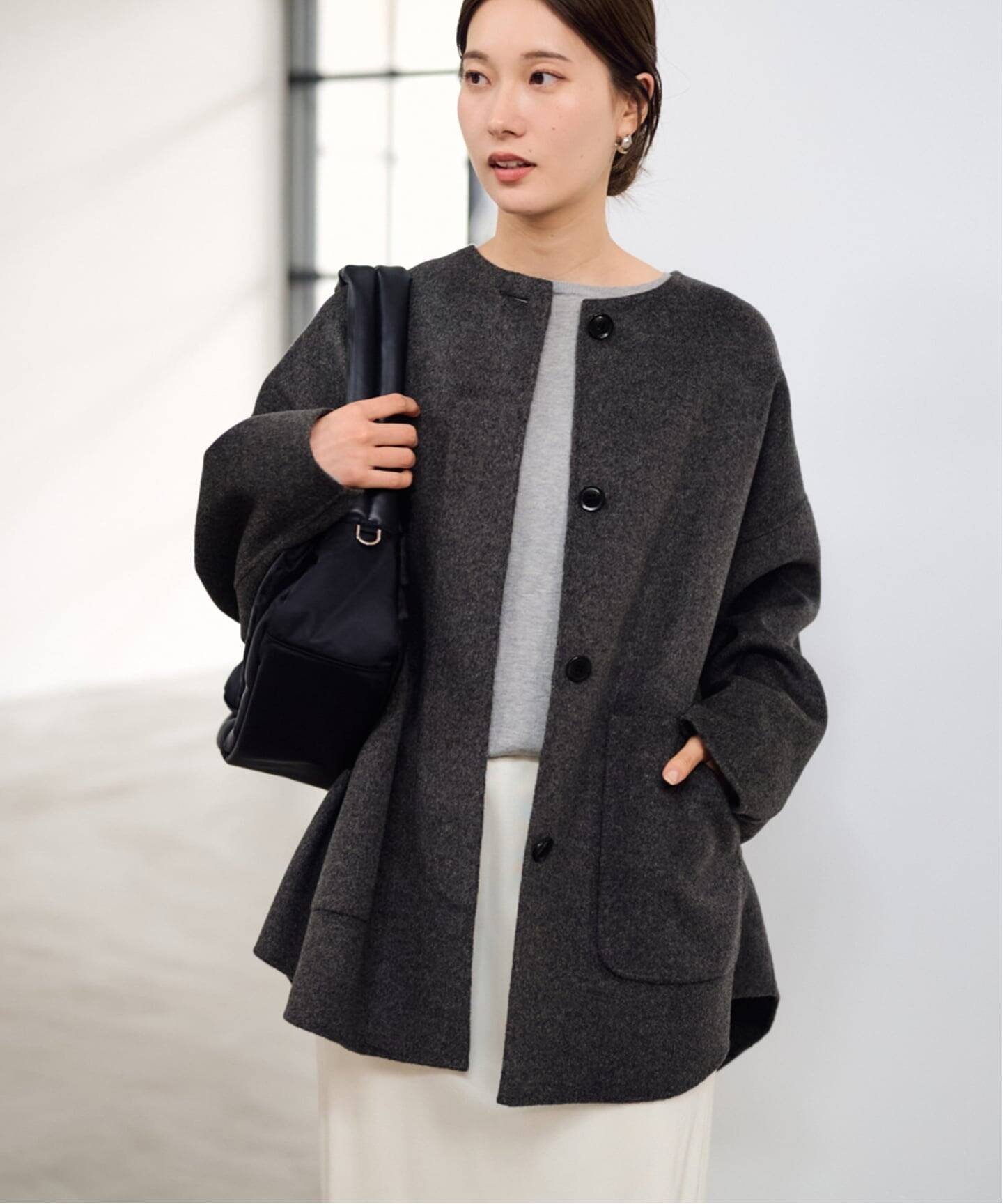 FRAMeWORK｜≪WEB限定追加≫ハミルトンリバークルーネックコート 2