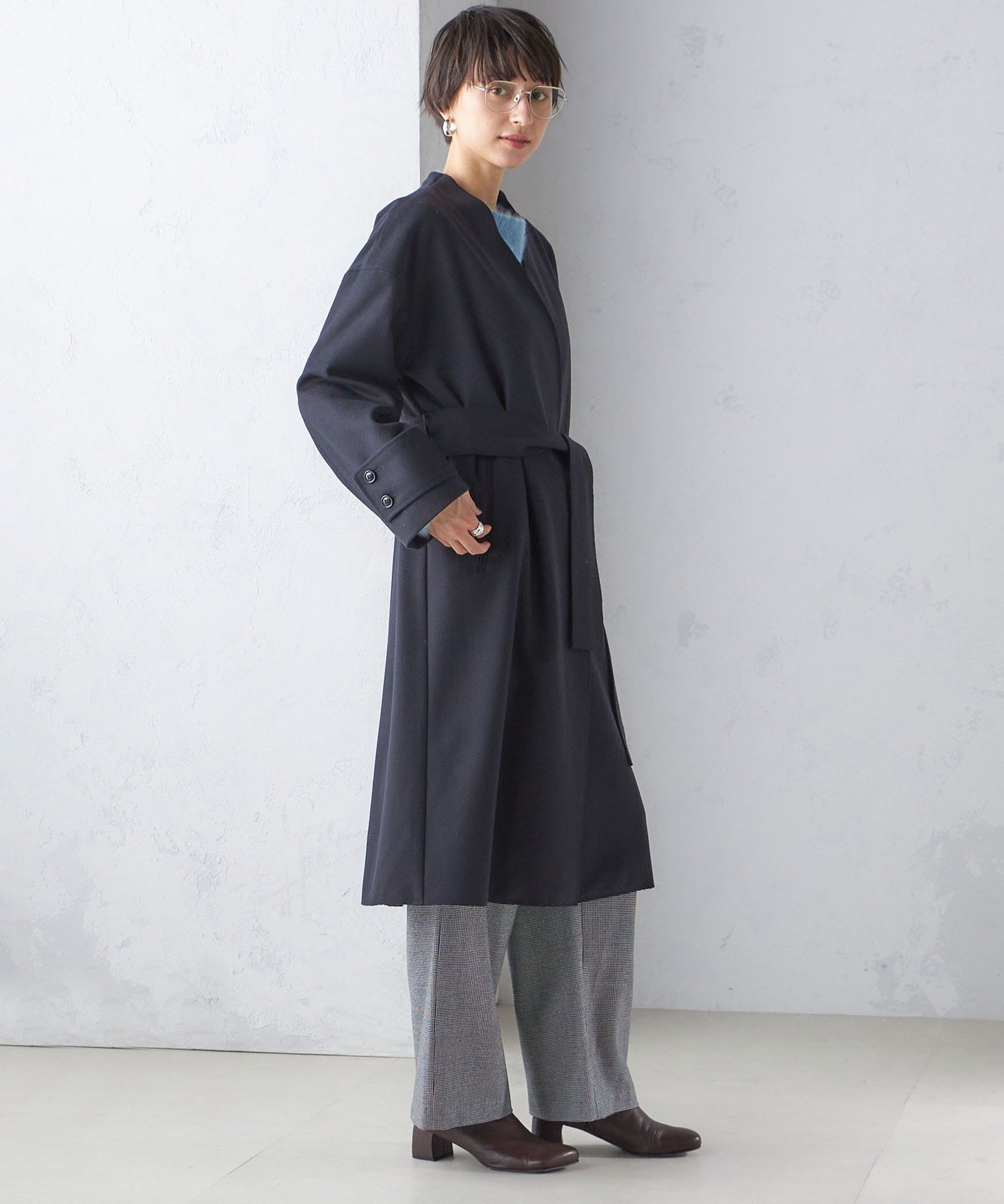 SHIPS｜MANTECO ノーカラー コート | Rakuten Fashion(楽天