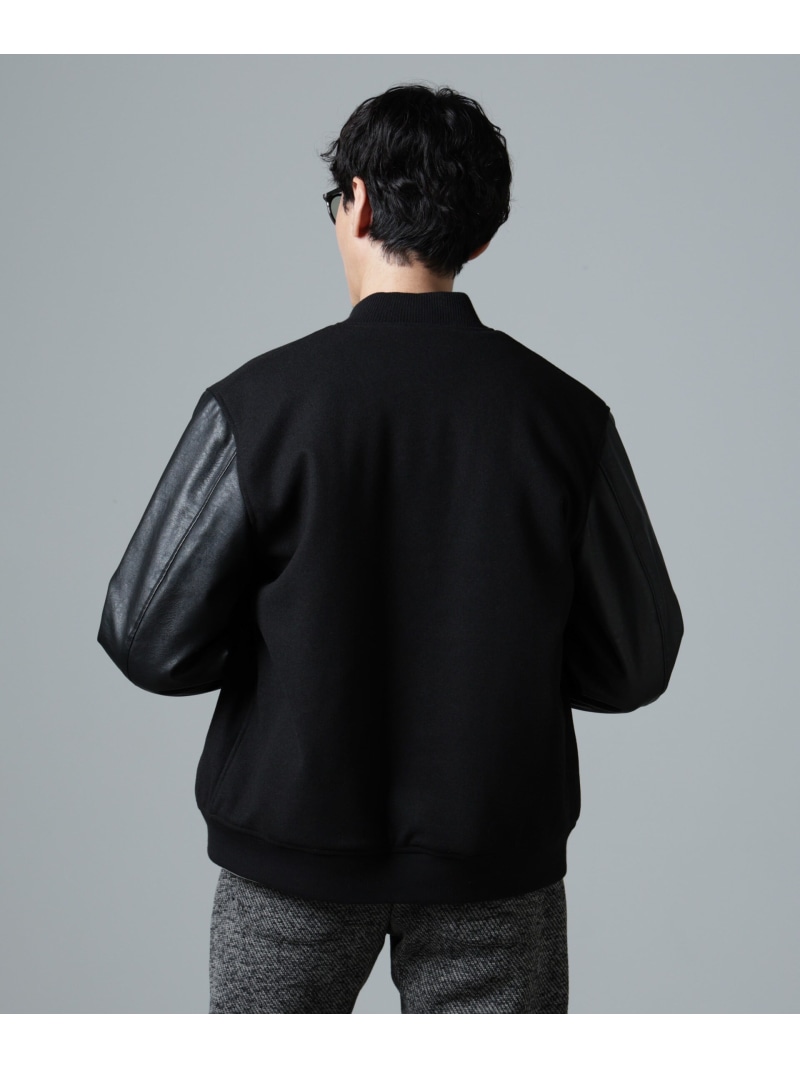 楽天市場】NANO universe フェイクレザー中綿スタジャン ナノ