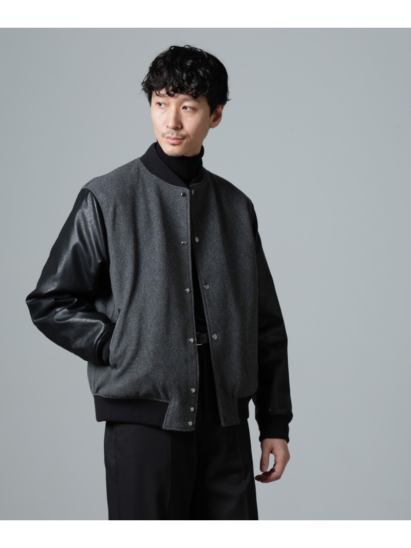 楽天市場】NANO universe フェイクレザー中綿スタジャン ナノ