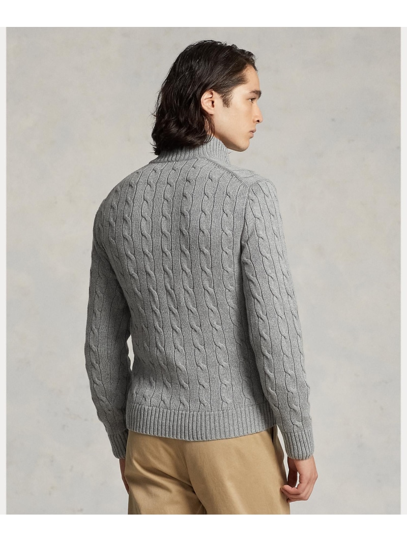 楽天市場】POLO RALPH LAUREN ケーブルニット コットン フルジップ