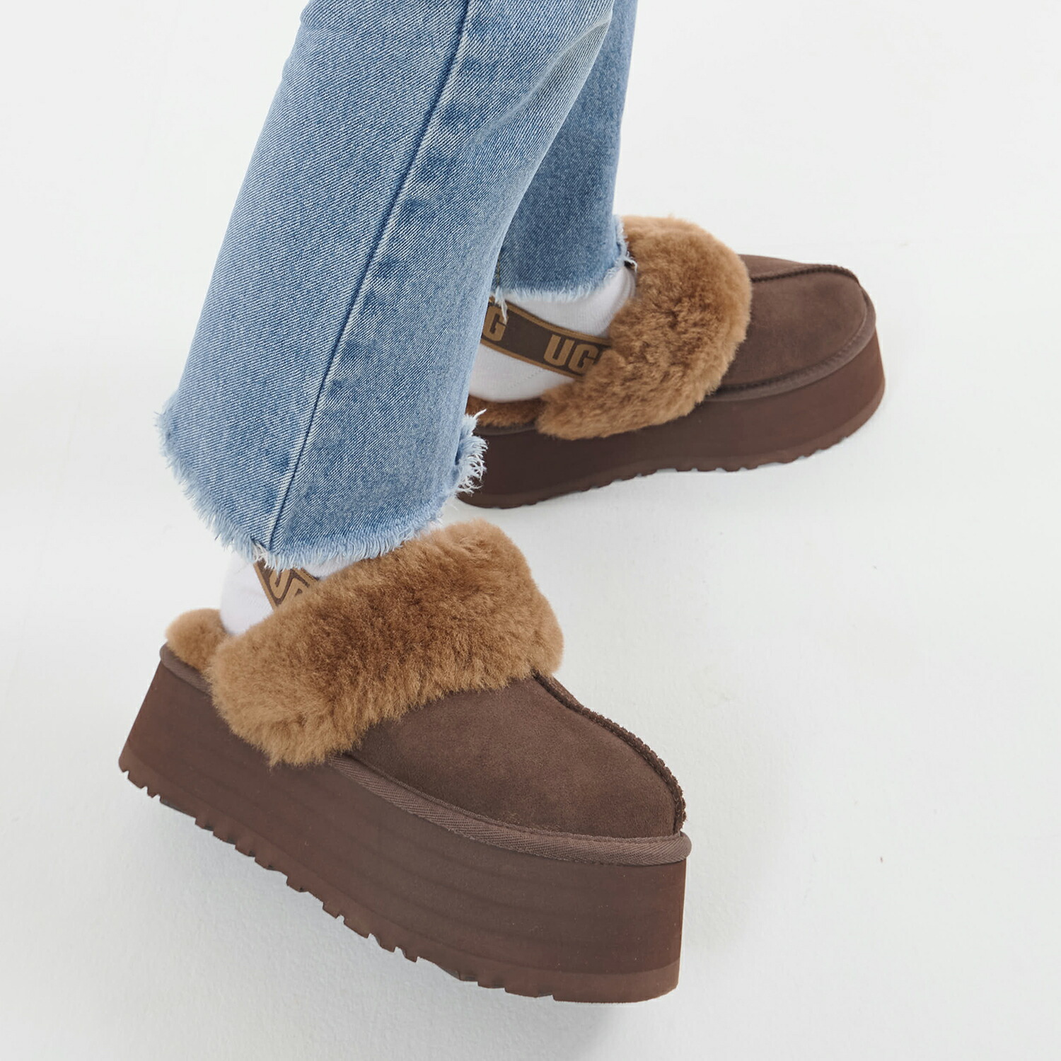 楽天市場】アグ UGG サンダル ファー ファンケット レディース 厚底