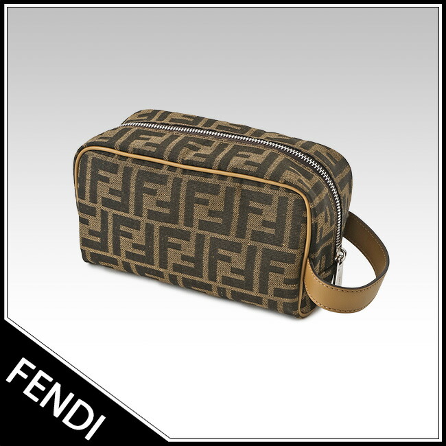 楽天市場】フェンディ FENDI スモール FFジャカード ポーチ 7N0151