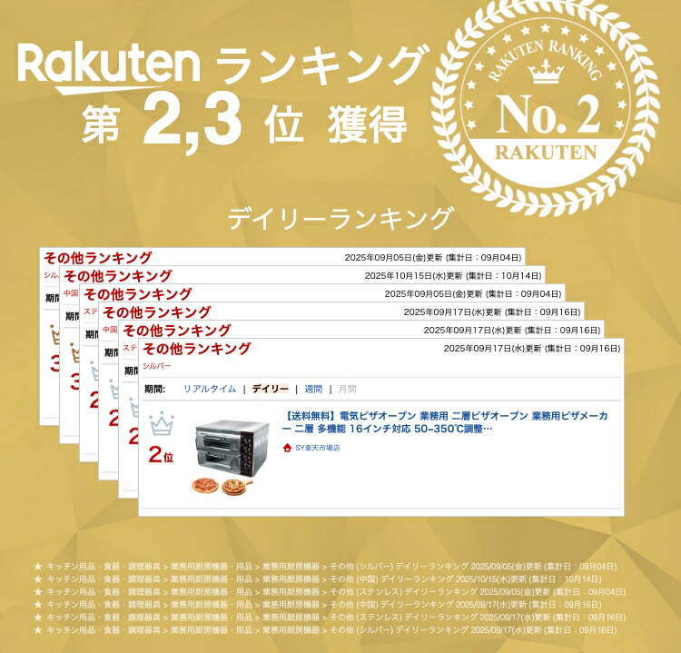 楽天市場】【送料無料】Kurflo 電気ピザオーブン 業務用 二層ピザ