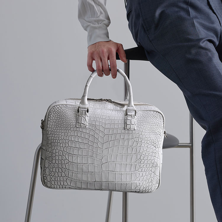 楽天市場】日本製 クロコダイル 2way ビジネスバッグ マット 加工