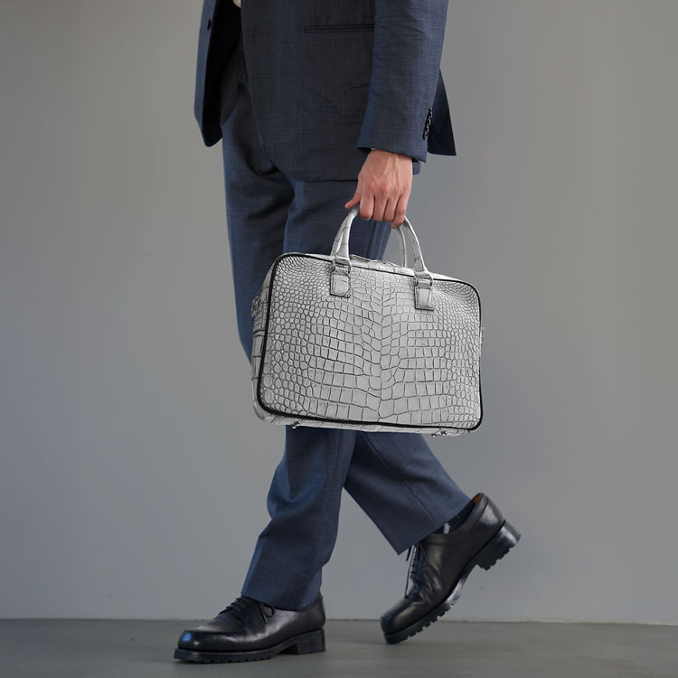 楽天市場】日本製 クロコダイル 2way ビジネスバッグ マット 加工