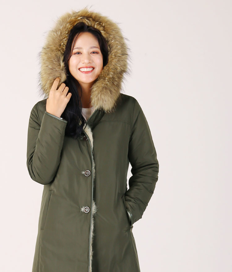 楽天市場】【40%offクーポン】レディース モッズコート ラクーンファー