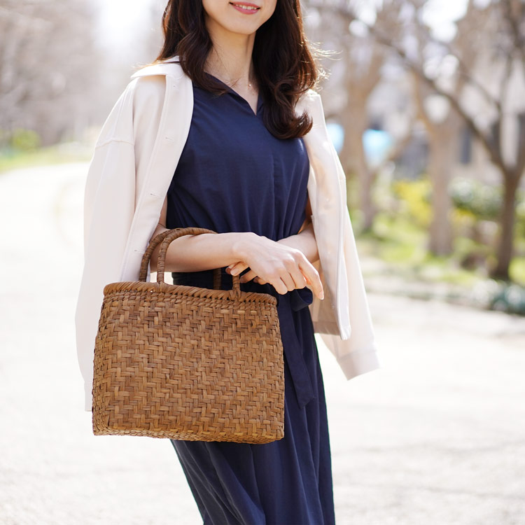 楽天市場】山葡萄 かごバッグ レディース 網代編み 天然素材 手編み 山