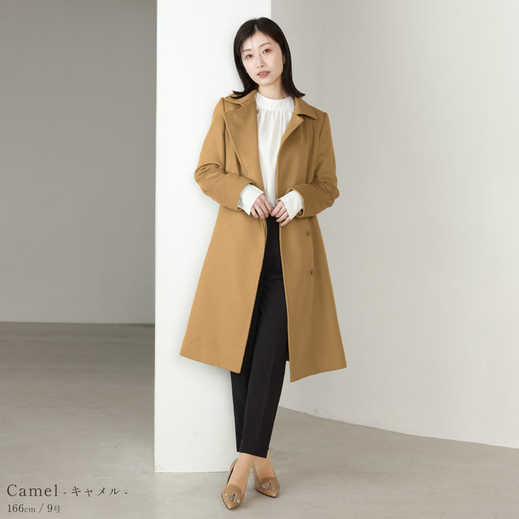 楽天市場】カシミヤ コート レディース カシミヤ100% ロングコート