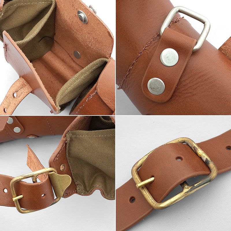 楽天市場】スウェーデン軍タイプ レザーバンダリア ウエストポーチ