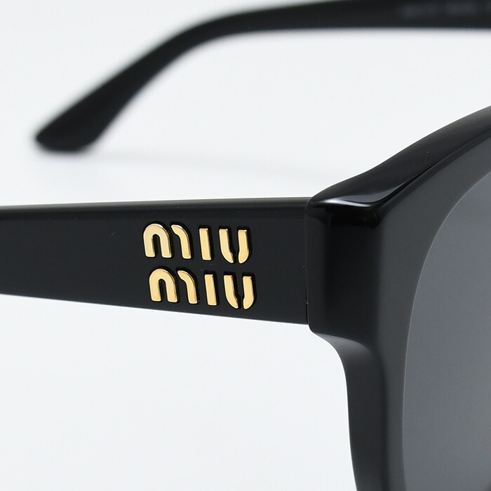 楽天市場】MIU MIU ミュウミュウ アイウェア ロゴ サングラス MU 01ZS