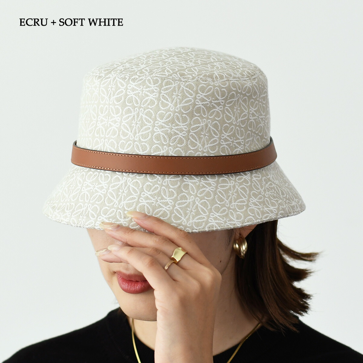 楽天市場】LOEWE ロエベ ハット 帽子 アナグラム ジャカード カーフ