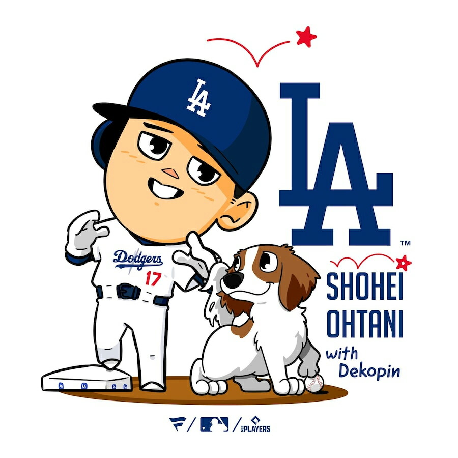 楽天市場】大谷翔平 x デコピン ヘッドバンプ Tシャツ ドジャース