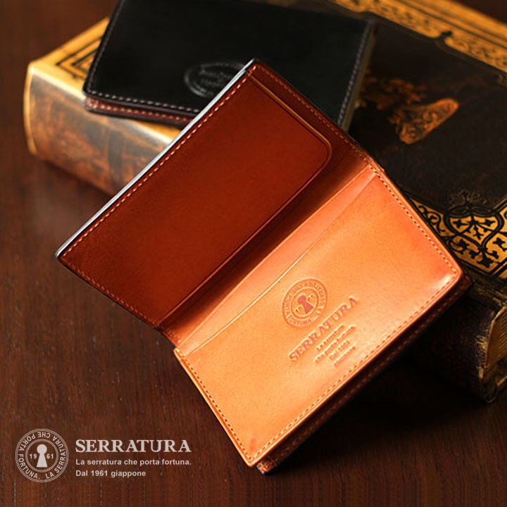 楽天市場】ホーウィンシェルコードバン 名刺入れ SERRATURA 馬革 本革