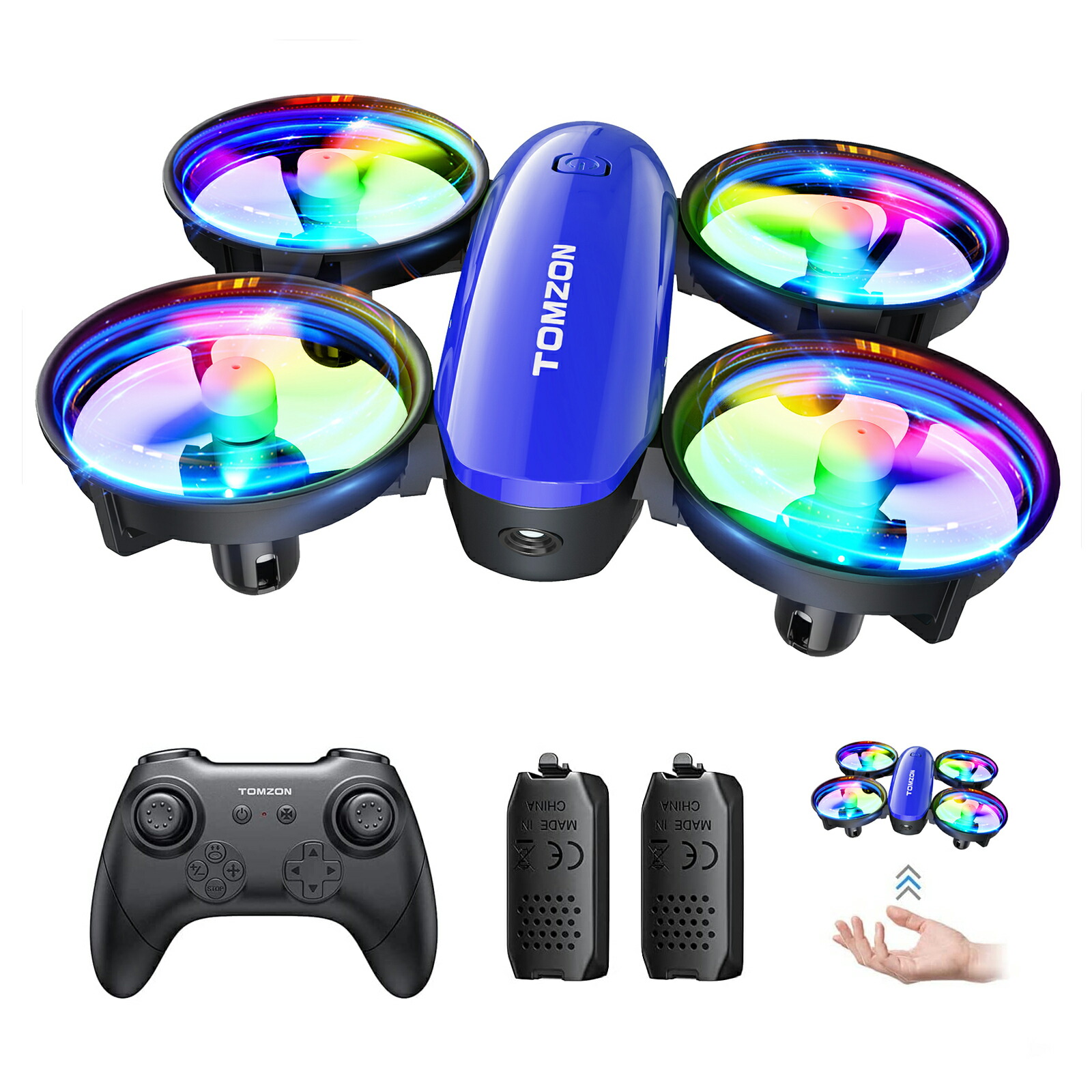 楽天市場】ドローン LEDライト付き 子供向け 100g未満 トイドローン