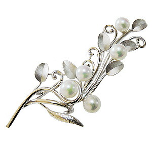 楽天市場】【10%OFF 3/3 20:00より】【本真珠】あこやパール ブローチ
