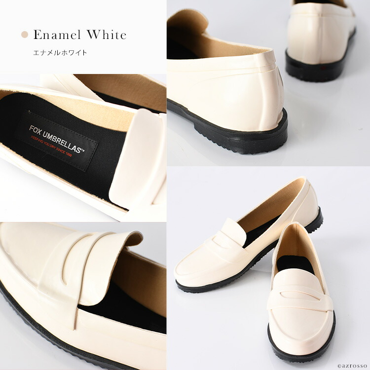 楽天市場】フォックスアンブレラ レインシューズ レイン ローファー