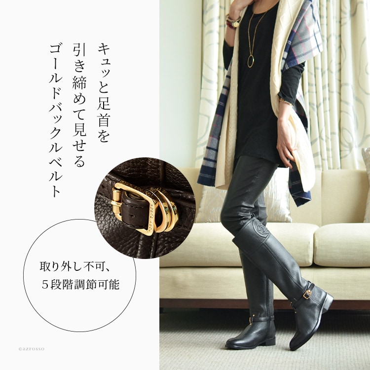 楽天市場】トリーバーチ ロングブーツ 本革 茶 ダーク ブラウン