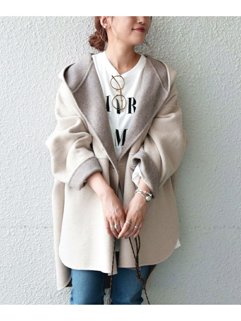 楽天市場】SHIPS any: リバー フーデット ミディ コート SHIPS any