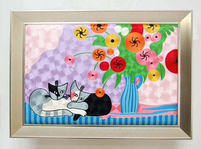 楽天市場】ロジーナ 猫（絵画｜アート・美術品・骨董品・民芸品