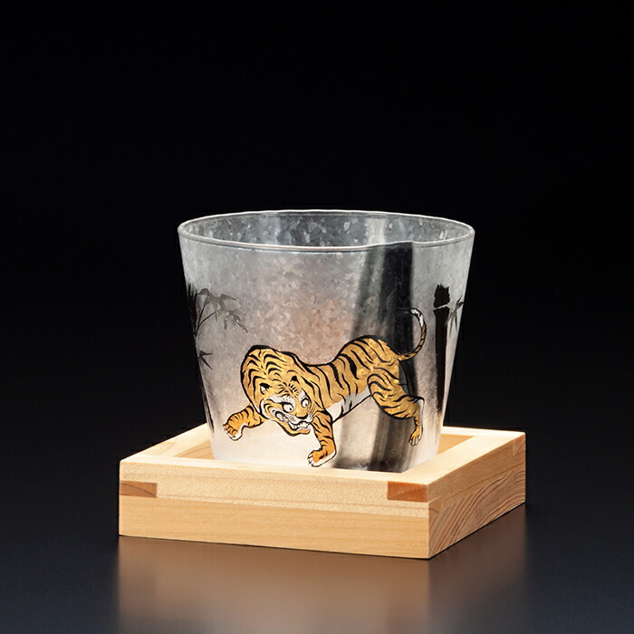 楽天市場】桝付き 日本酒 グラス ギフト 【竹虎酒グラス】 盃 和モダン