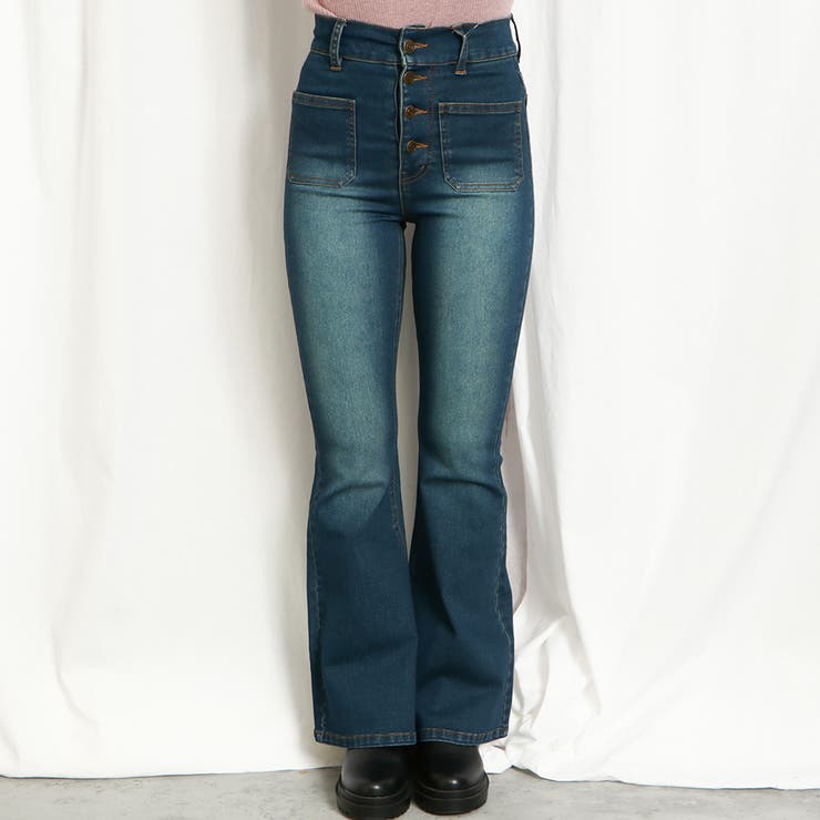 楽天市場】GORGE 《4ボタン×美脚フレア》レディース ハイウエスト