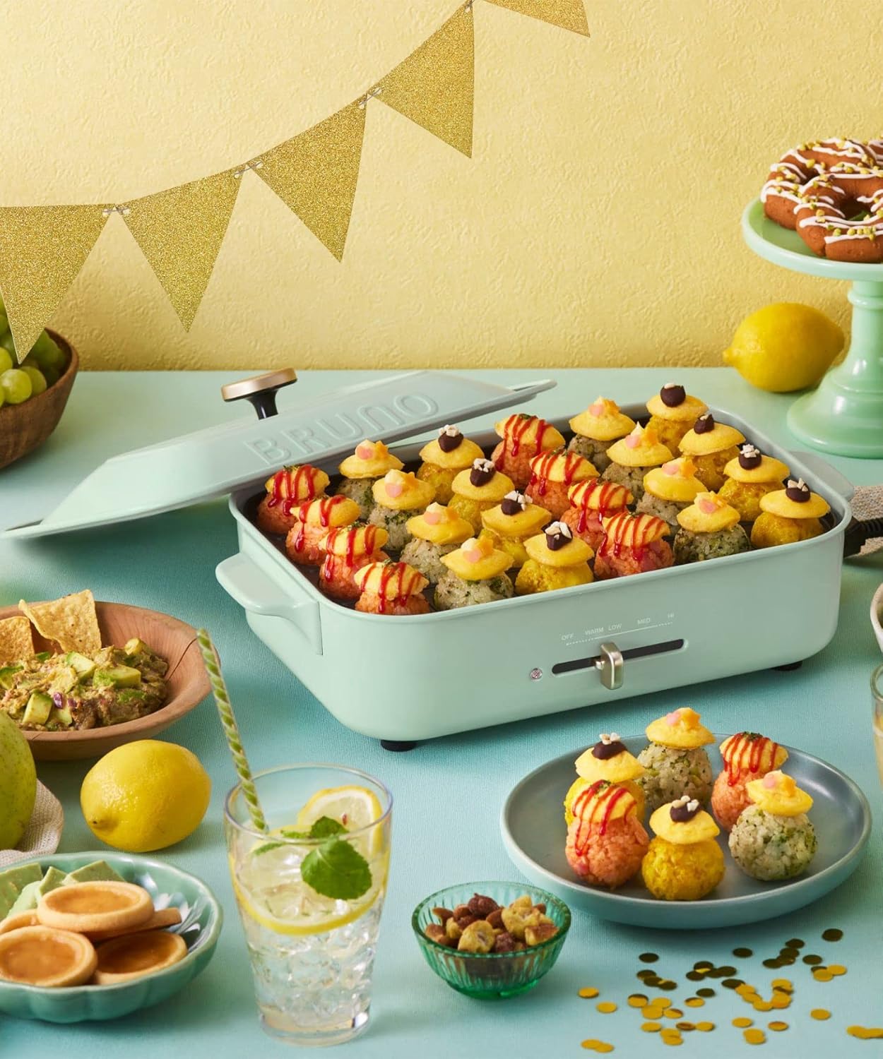 楽天市場】ブルーノ コンパクト ホットプレート スパークルグリーン 2