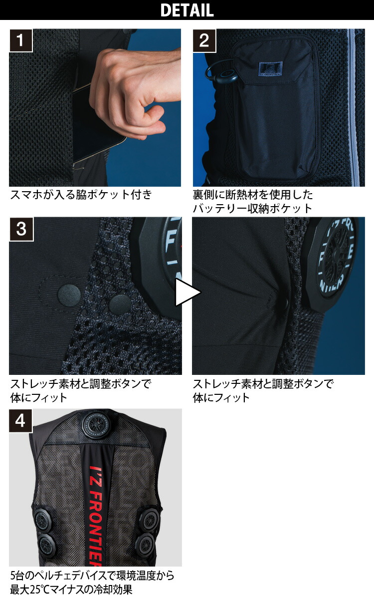 楽天市場】2025年新商品 アイズフロンティア 冷却ペルチェ5個 インナー