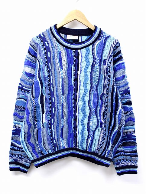 楽天市場】【中古】クージー COOGI 3D編み 総柄 クルーネック コットン