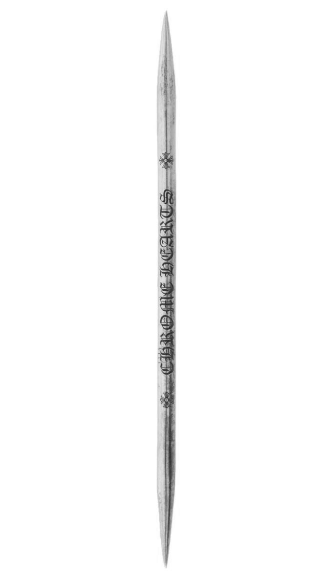 楽天市場】CHROME HEARTS 3 SILVER TOOTHPICKS W/LEATHER CASEクロム